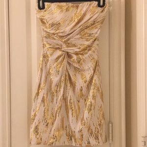 Arden B Gold and white dress.